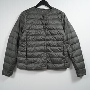 Uniqlo Women’s Ultra Light Down Compact Jacket Olive Green Size M READ